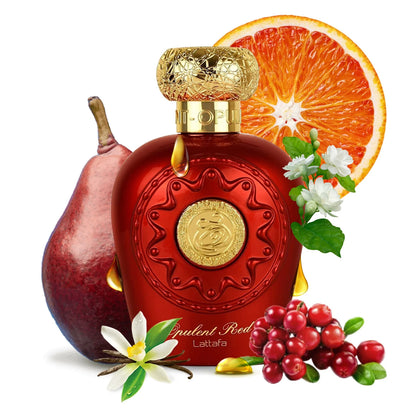 Opulent Red Lattafa Perfumes for women and men