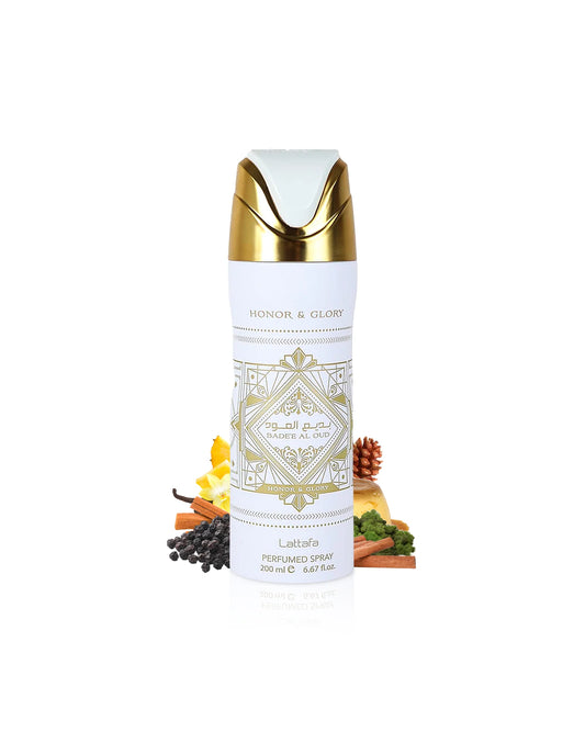 Badee Al Oud Honor & Glory Deodorant by LATTAFA- 200ml